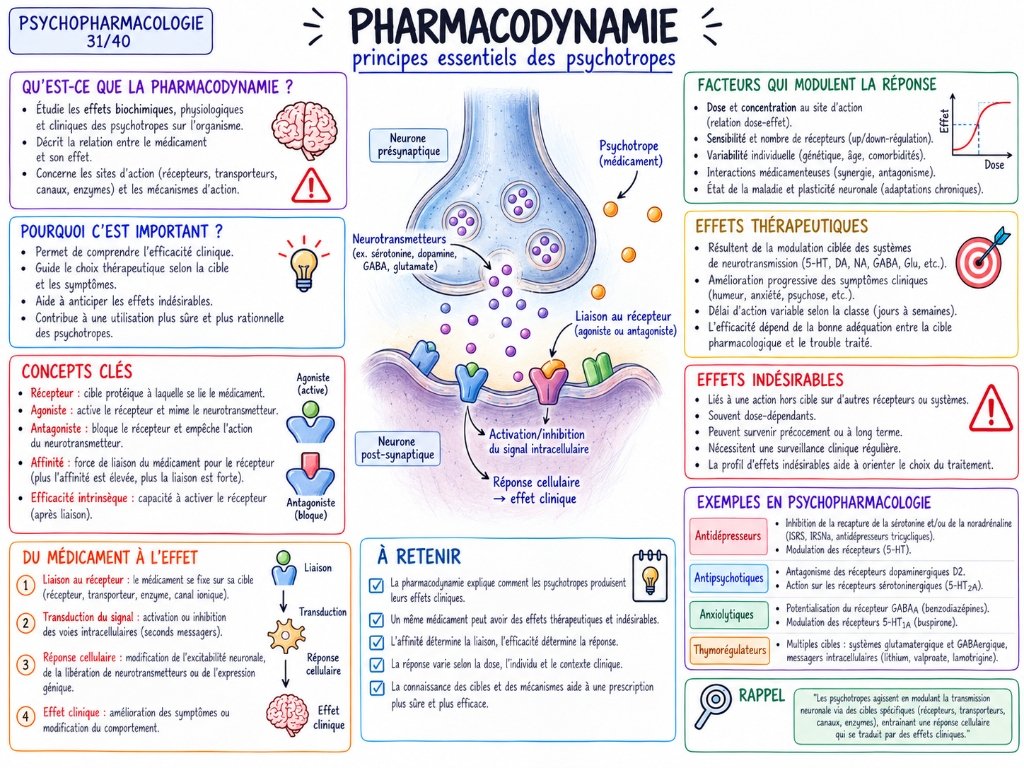 Pharmacodynamie — Principes essentiels