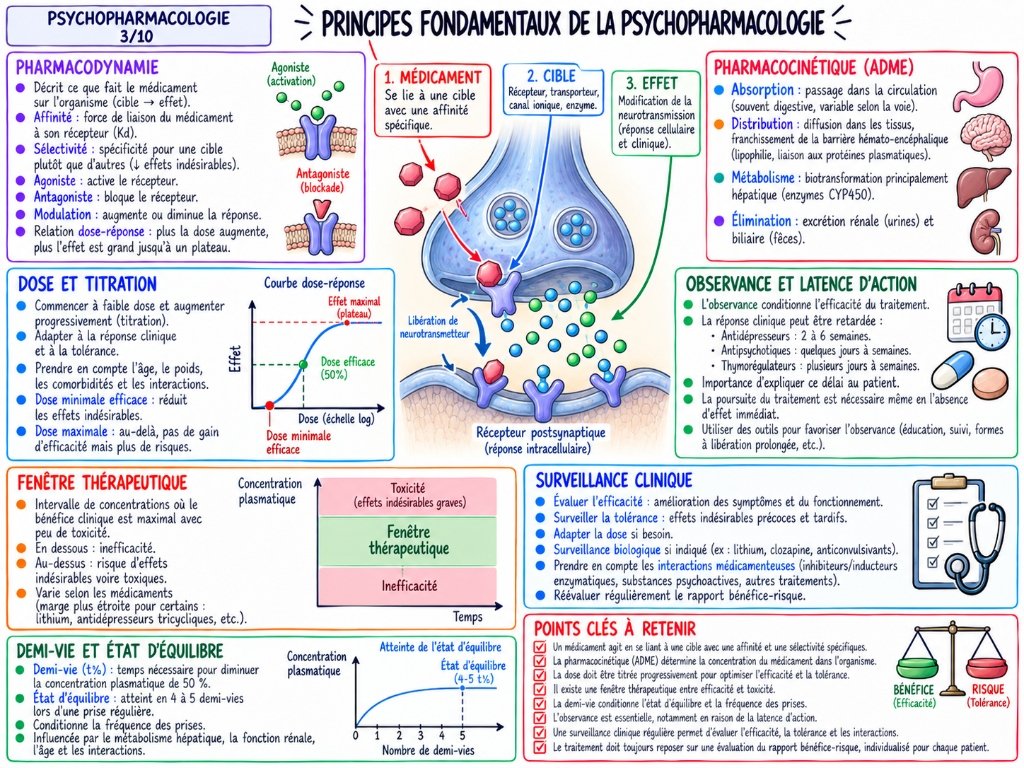 Principes fondamentaux de la psychopharmacologie