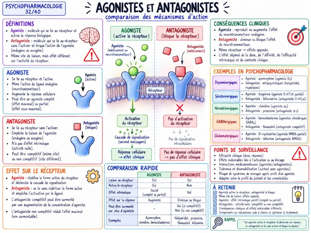 Agonistes et antagonistes