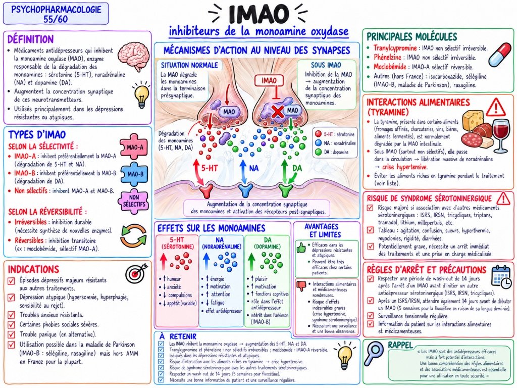 IMAO — Inhibiteurs de la monoamine oxydase